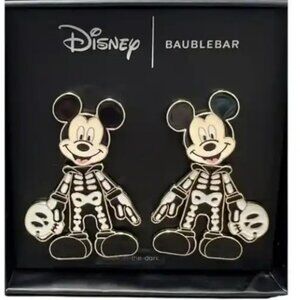 BAUBLEBAR Mickey Mouse Skeleton‎ Glow-in-the-Dark Dangle Earrings